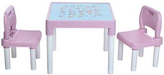 Jhfuh Children S Study Table And 2 Chair Set Kindergarten Children S Chair Drawing Chair Children Plastic In 2020 Study Table And Chair Kids Table Set Kids Study Table