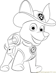 Led by ryder, the paw patrol takes kids all over the world on an amazing journey full of mystery and adventure. Tracker Coloring Page For Kids Free Paw Patrol Printable Coloring Pages Online For Kids Coloringpages101 Com Coloring Pages For Kids