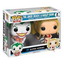 Christmas harley quinn with helper dc comics holiday edition. Figuren Pop Dc Heroes Beach Joker Und Harley Quinn Limitierte Aufla
