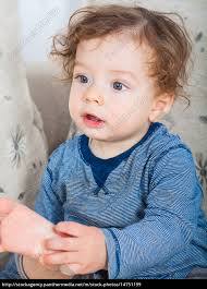Baby Boy With Curly Hair Stock Photo 14751199 Panthermedia Stock Agency