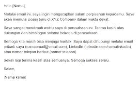 Maybe you would like to learn more about one of these? Email Perpisahan Resign Bagaimana Langkah Untuk Menulisnya
