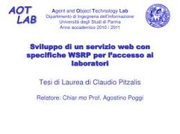 Hai bisogno di ulteriore aiuto? Ppt Sviluppo Di Un Servizio Web Con Specifiche Wsrp Per L Accesso Ai Laboratori Powerpoint Presentation Id 6078357