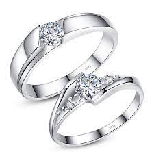 Cheap Matching Couple Promise Rings With Cz Matching Promise Rings Eternity Ring Diamond Sterling Silver Rings Set