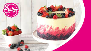 Konfetti geburtstag kuchen teig knusprige floam dicke duftende schleim * uk verkäufer. Muttertagstorte Himbeercreme Und Bunte Fruchte Sallys Welt Youtube
