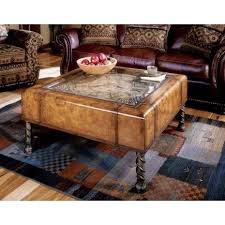 Clock Coffee Table Old World Map Trim Twisted Pewter Leg Accent Coffee Table Living Room Clocks Decor