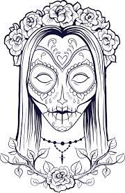 More images for sugar skull coloring pages » Sugar Skull Coloring Page 9 Kidspressmagazine Com