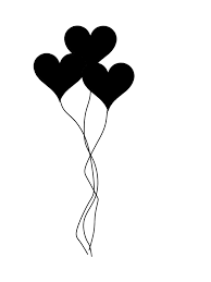 Heart Balloons Silhouette By Viktoria Lyn Deviantart Com On Deviantart Coracao Desenho Estampas Adesivos De Unhas Impressos