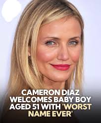 This has to be a record! ブタン วขูอ่นานร CAMERON DIAZ WELCOMES BABY BOY AGED  51 WITH WORST NAME EVER'
