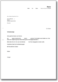 Stellen sie sicher, dass der vollmachtnehmer vertrauenswürdig ist und zeit hat für diese aufgabe. Verlustanzeige De Musterbrief Download