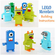 Lego Monsters Building Challenge For Kids Frugal Fun For Boys And Girls Easy Lego Creations Lego Challenge Lego Activities