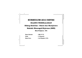 Check spelling or type a new query. Doc Silabus Pembelajaran Ipa Smk Lia Oktapiani Academia Edu