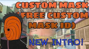 Renshiki mask | how to create your own mask подробнее. Custom Mask Free Id S Shinobi Life 2 New Intro Youtube