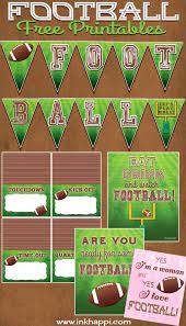 Free Football Party Printables
