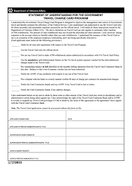 Can i get a cash advance? Fillable Va Form 0933 Statement Of Understanding For The Government Travel Charge Card Program Printable Pdf Download