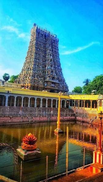 Tamil Nadu, Madurai Meenakshi sundreshwara Temple inside..