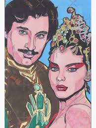 Flash gordon, prince Baron and Princess Aura Art Board Print