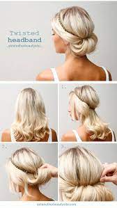 Hairstyles with headbands for medium hair. 20 Simple Updo Hairstyles For Medium Hair Hairstyle Ideas Hair Styles Medium Hair Styles Hair Lengths