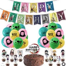 Madagascar birthday ideas and photos by: Nicro Anime Theme Demon Slayer Party Decoration Set Banner Cake Topper Latex Balloon Child Birthday Party Supplies Buy Banner Cake Topper Latex Balloon For Anime Theme Demon Slayer Party Decoration Supplies