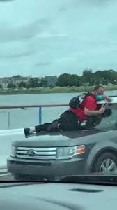 The original bridge was built in 1931 and replaced in 1960. Video Protesters Block 3 Mile Bridge In Florida One Seen Riding On The Hood Of A Vehicle Fox31 Denver