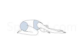 Child S Pose Balasana Kids Yoga Poses Workout Guide Yoga Illustration