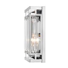 9.25 ul listed dry location: Z Lite Mersesse Chrome 2 Bulb Wall Sconce 6006 2s Ch Rona