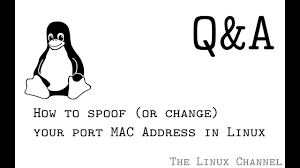 Q A How To Spoof Or Change Your Port Mac Address In Linux Mac Address Spoofs Linux
