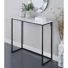 Wrought Studio Kahler 39 3 Console Table Wayfair White Console Table Black Console Table Console Table Hallway