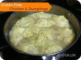 When the chicken is almost done, mix together the bisquick and milk until a soft dough forms. Delicious Gluten Free Chicken And Dumplings Oh So Savvy Mom