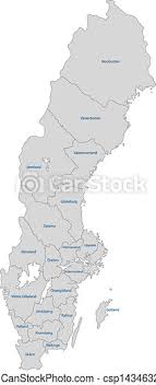 Förenklad karta över sveriges bergarter baserad på data från sgu karta över ids nätverk i sverige okq8 scandinavia. Gray Sweden Map Administrative Division Of The Kingdom Of Sweden Canstock