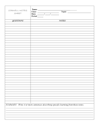 Upgrade and download one pdf for. 37 Cornell Notes Templates Examples Word Excel Pdf á…