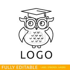 Maybe you would like to learn more about one of these? Eule Vorlage Des Logos Linie Flachen Design Des Bildungs Logo Wandsticker Flugel Genie Insignien Myloview De