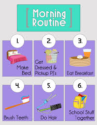 morning routine printables