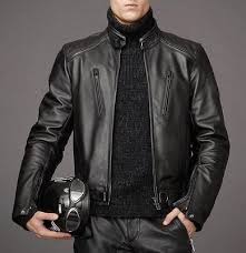 E Leatherhub Custom India Leather Jacket Motorcycle Men 039 S Coat New Black L Black Leather Jacket Men Leather Jacket Men Black Leather Motorcycle Jacket