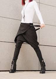 Avant Garde Pants Harem Pants Women Drop Crotch Pants Baggy Etsy Drop Crotch Pants Women Pants For Women Harem Pants Women