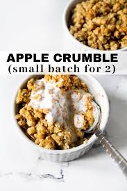 Small Batch Apple Crumble For Two The Twin Cooking Project By Sheenam Muskaan Recipe Apple Crumble Healthy Apple Crumble Apple Crumble Recipe