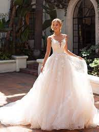Tattoo Lace Illusion Back Bridal Gown Moonlight J6704 Wedding Dress Trends Ball Gown Wedding Dress Ball Gowns Wedding