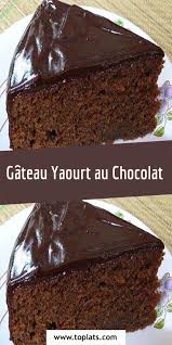 Gateau Yaourt Au Chocolat En 2020 Gateau Yaourt Chocolat Yaourt Au Chocolat Recette Gateau Au Yaourt