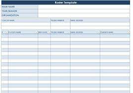 Roster Template Team Roster Template Football Roster Template Printable Team Mom