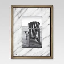 Ivory Marble With Wood 4 X6 Frame Threshold Target Marble Frame Wood Wall Mirror Wood Frame