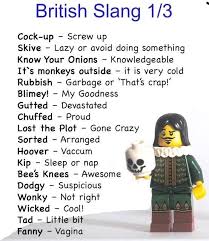 British Slang 1 3 British Slang Words English Writing Skills English Vocabulary Words