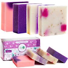 As soap, whitening soap, transparent soap, glycerin soap, handmade soap Buy 360feel Floral 4 Large Soap Bar Flower Scents Lavender Lilac Hydrangea Anniversary Wedding Gift Set Handmade Natural Organic With Essential Oil Pink 20 Oz Online In Turkey B07nf4grhw