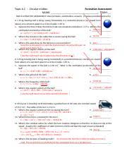 This image cannot currently be displayed. Topic 6 Problem Set 2016 Answer Key Doc Topic 6 U2013 Circular Motion And Gravitation Formative Assessment Problem Set Name Team This Is A Practice Course Hero