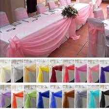 Wedding Curtains 10yard 48cm Table Swags Sheer Organza Fabric Diy Wedding Party Bow Decorations Adorable Table S Table Swag Diy Wedding Decorations Diy Wedding