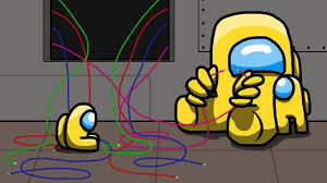 Yellow Shows His Kids How To Do Some Tasks Amongus In 2020 Anime Memes Funny Fnaf Wallpapers Funny Relatable Memes