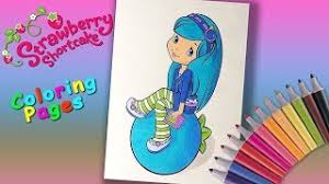 A character from strawberry shortcake of american greetings coloring page. Strawberry Shortcake Coloring Book Blueberry Muffin Coloring Pages Forgirls Youtube