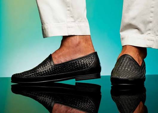 Einar loafer, black woven leather – Bay & Wall