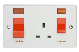 Maybe you would like to learn more about one of these? Crabtree 4521 31 Capital White Moulded Slimline Double Pole Cooker Control Unit With 13a Switch Socket Sunny Electrical Supplies