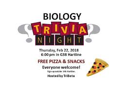 I hope you've done your brain exercises. Biology Trivia Is Back