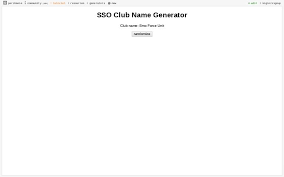 Check spelling or type a new query. Star Stable Sso Club Name Generator Perchance