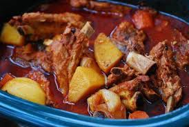 Slow Cooker Pork Ribs Maeun Dwaeji Galbijjim Korean Bapsang Pork Ribs Pork Rib Stew Recipe Slow Cooker Pork Ribs